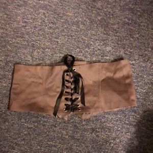 Two percent gray purple corset size s